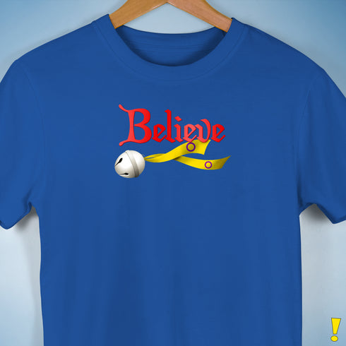 Believe Intersex Pride Flag Jingle Bell Premium Unisex T-Shirt - Royal Blue
